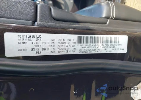 2017 Jeep Grand Cherokee Limited 4X4 из США, поврежденный, VIN 1C4RJFBG2HC701375